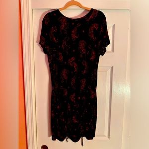 Red and Black Tiger Sinch Dress